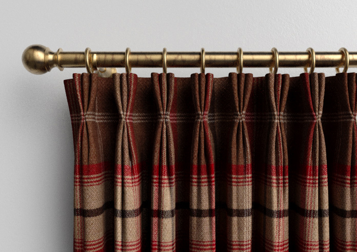 Highland, Rosso - Made to Measure Curtains - Image 11